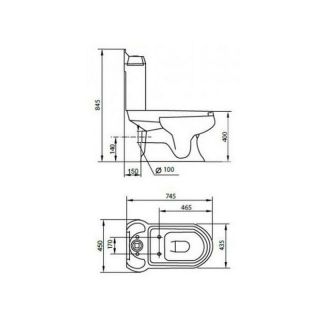 Унитаз Cezares King Palace CZR-163-T